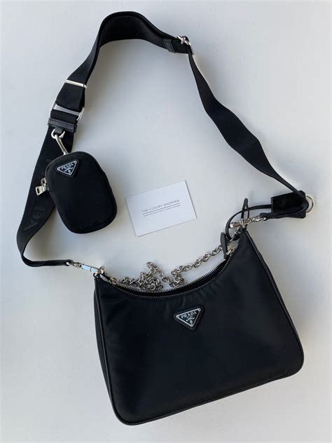 prada side bag with rubber tags|prada cross body bag black.